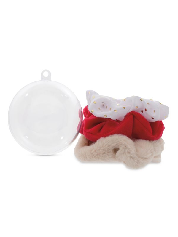 Iscream Girl's Holiday Ornament & Scrunchie Set